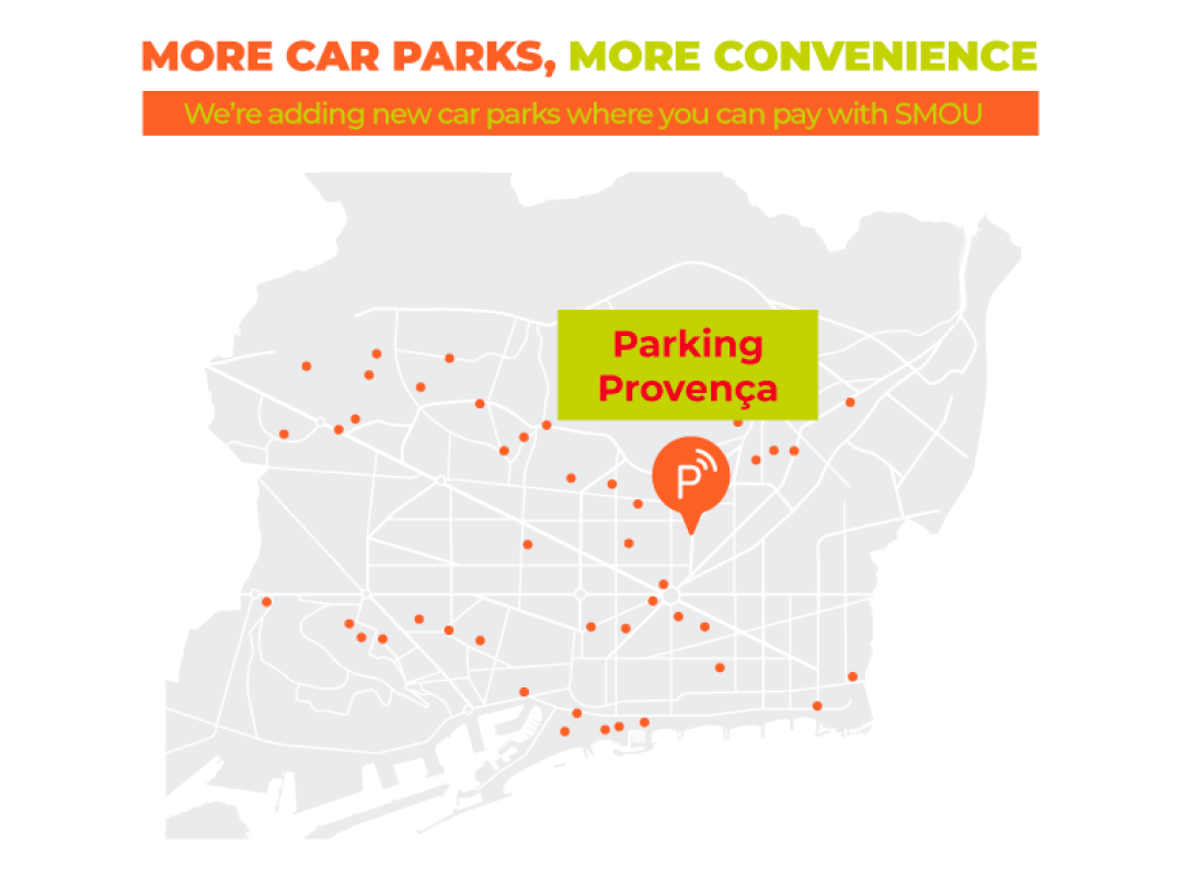 Parking Provença now available on SMOU