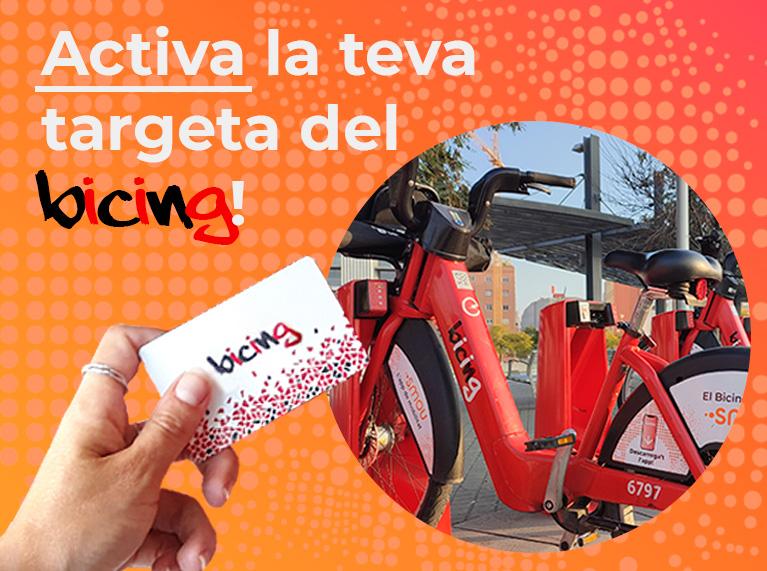 Activa la teva targeta bicing!