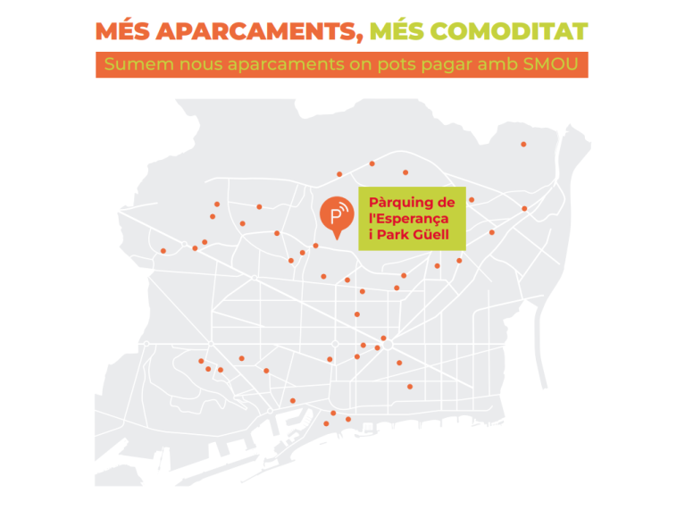 El parking Esperança i Park Güell se suma a SMOU