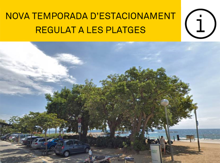 Estacionament regulat temporada de platges