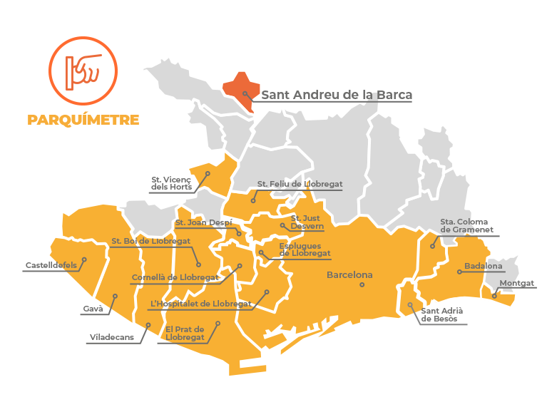 Parquímetre a Sant Andreu de la Barca